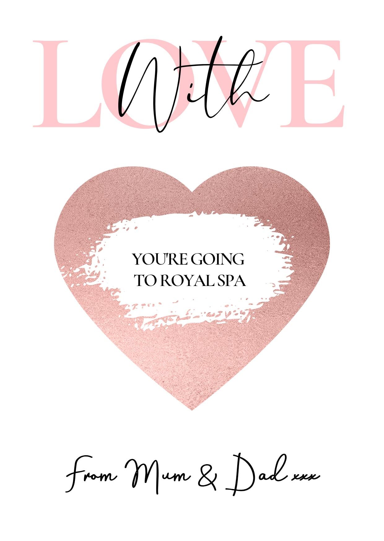 Personalised Birthday Scratch To Reveal Voucher, with love, heart, Special Birthday Surprise Scratch Card, Birthday - WL8