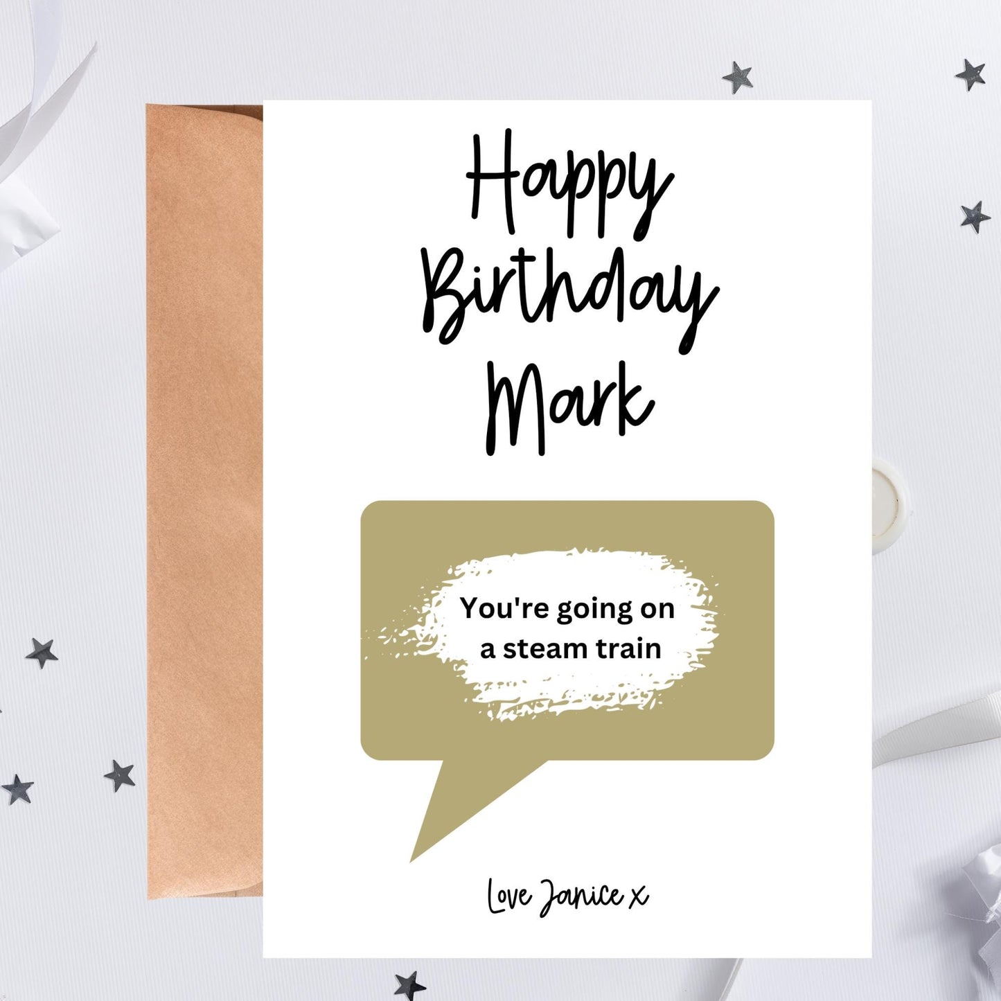 Birthday Scratch Off Card: Surprise Reveal Gift, fun surprise, Personalised, Custom