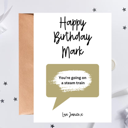 Birthday Scratch Off Card: Surprise Reveal Gift, fun surprise, Personalised, Custom