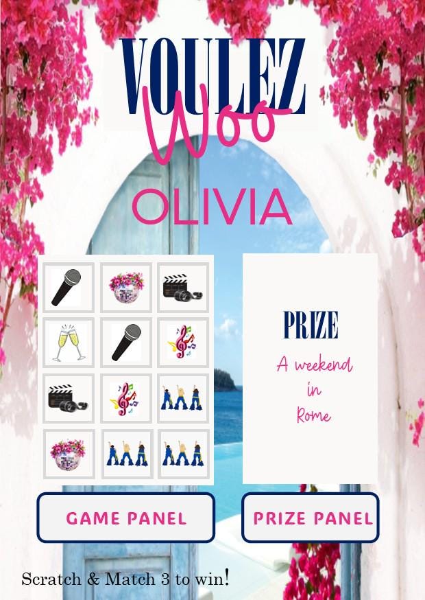 Scratchcard: Personalised Surprise Reveal Gift - Mamma Mia Abba Inspired - Surprise Reveal, Gift, Money