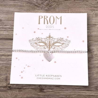 Prom Night Mask Design - School Prom 2025 - Charm Bracelet - School Leavers - Class of 2025 - School Leavers Gift - Pm1