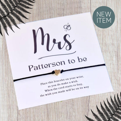Mrs to be Hen Party I Team Bride I Bride Squad I Wish Bracelets I Personalised I Bride to Be I Hen Weekend I Hen Do I L99