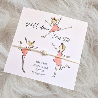Personalised Dance Class - Thank you Wish Bracelets - Class 2025 - Well done - Street  Dance - Friendship Bracelets  I Teachers I  Ballet
