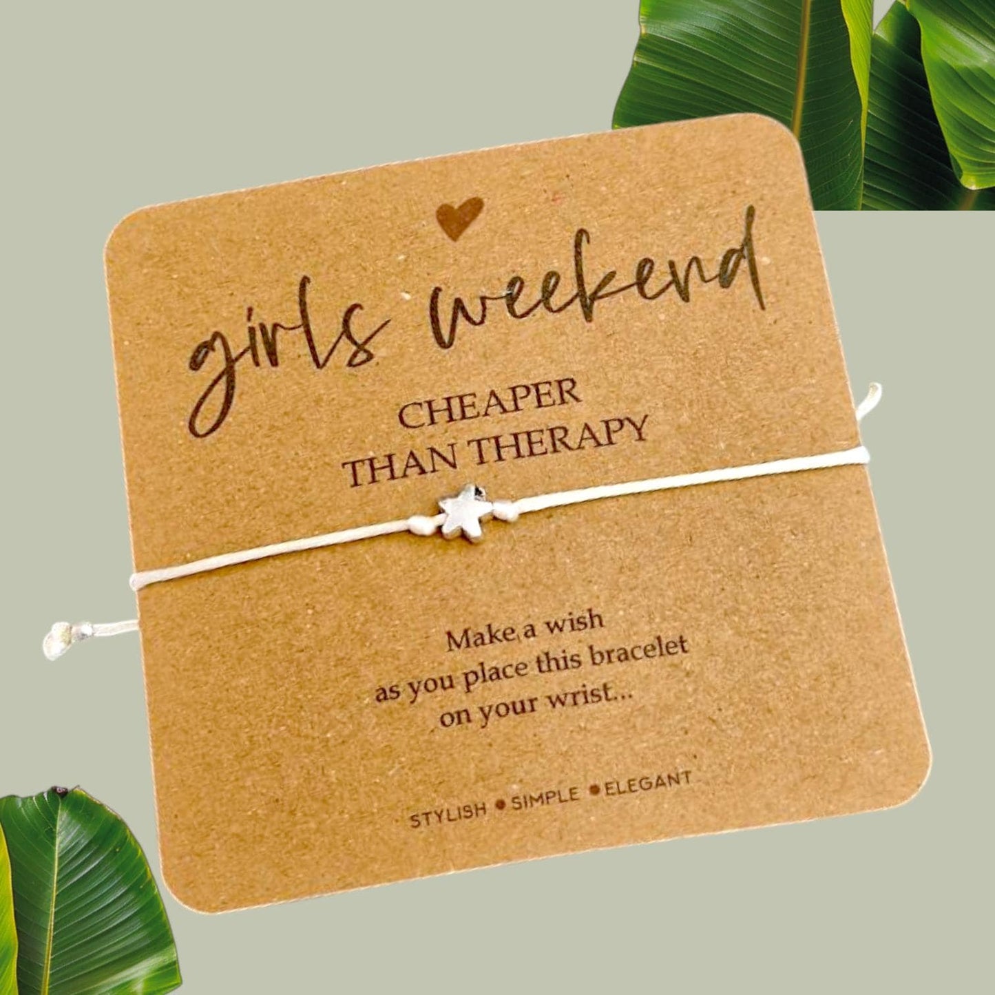 Girls Weekend Wish Bracelet: Friendship Keepsake Gift - Cheaper than therapy