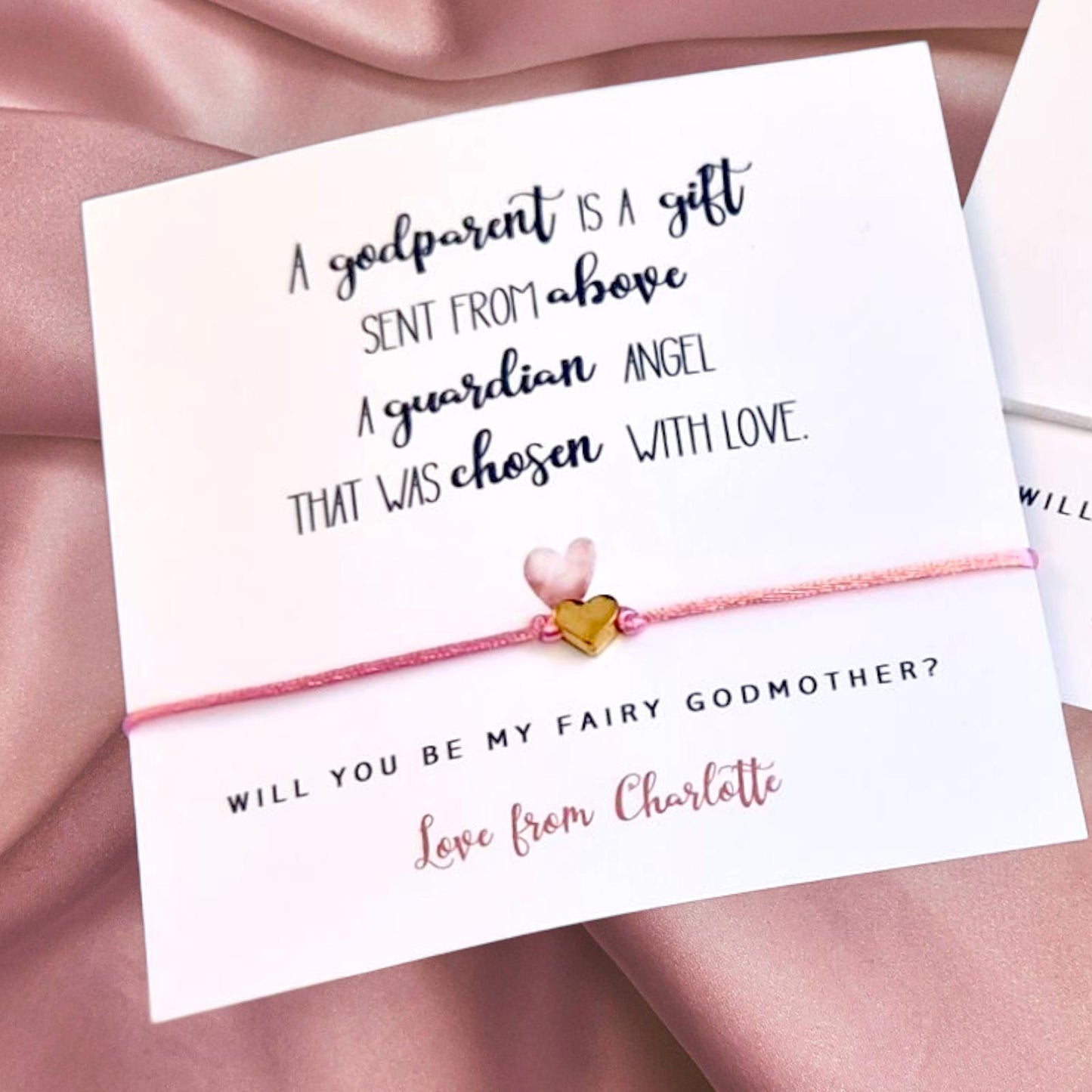 Godmother Proposal Wish Bracelet: Guardian Angel Gift
