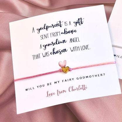 Godmother Proposal Wish Bracelet: Guardian Angel Gift