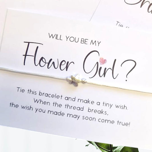 Will you be my Bridesmaid -Maid of Honour - Flower Girl request - proposal | Bridesmaid bracelet | Wedding favour |