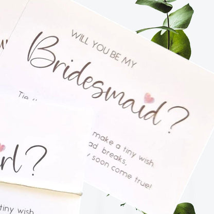 Will you be my Bridesmaid -Maid of Honour - Flower Girl request - proposal | Bridesmaid bracelet | Wedding favour |