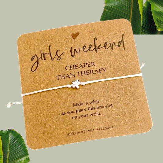 Girls Weekend Wish Bracelet: Friendship Keepsake Gift - Cheaper than therapy