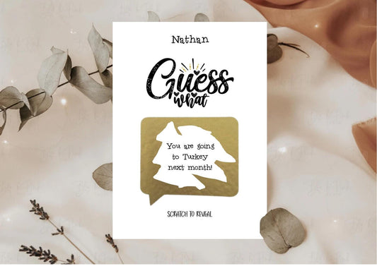 Personalized Birthday Scratch Off Card: Surprise Reveal