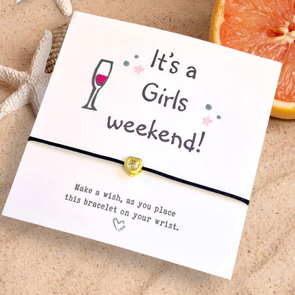 Girls Weekend Wish Bracelet: Getaway Trip Keepsake