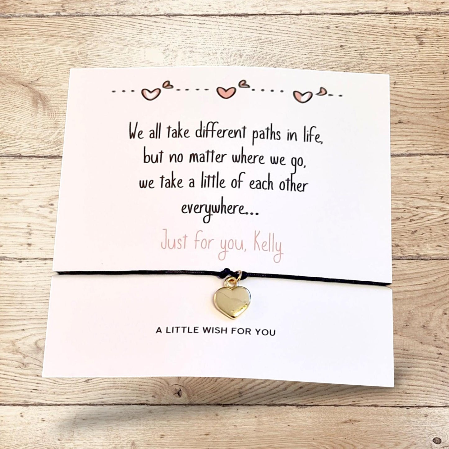 Leaving Wish Bracelet, School: Goodbye Gift, New Job, We all take difference paths in life