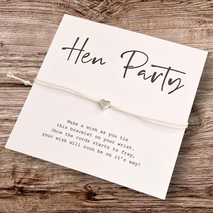 Calligraphy Hen Party I  Team Bride I Bride Squad I Wish Bracelets I Goodie Bag Filler I Hen Weekend I Hen Do I ce3