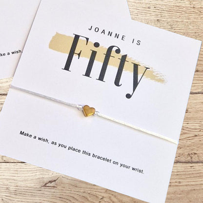 Personalized Age Birthday Wish Bracelet: Party Favor Goodie Bag