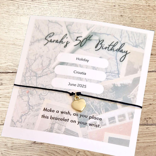Hen Holiday - Hen Party Personalised Wish Bracelets - Travel - Birthday - Abroad - Hen Weekend - Girls Weekend- Hen Do- TR3