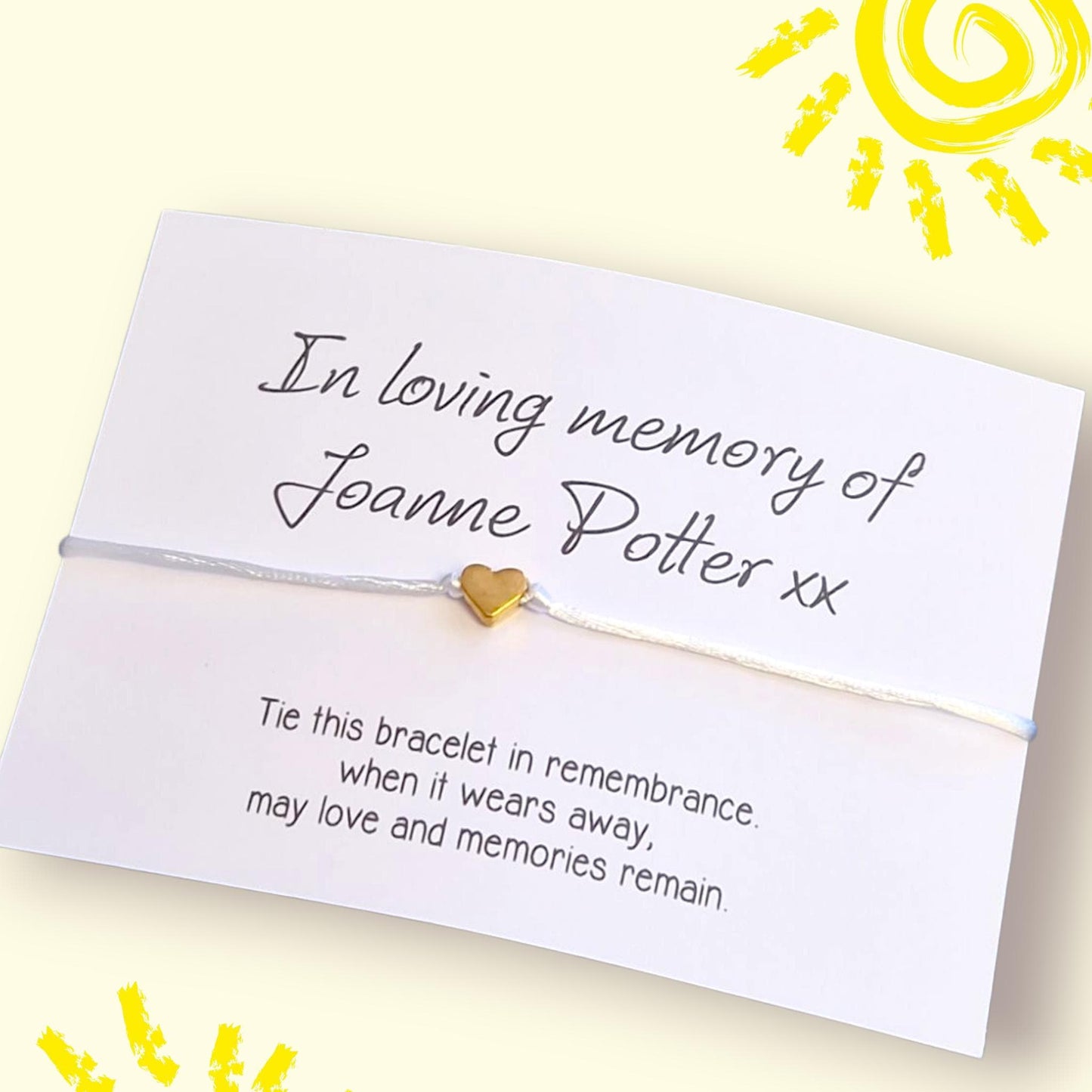 In Loving Memory Wish Bracelet: Sympathy Gift Keepsake