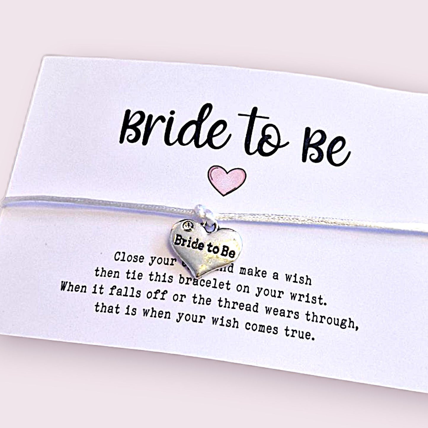 Bride Tribe Wish Bracelet: Hen Party Favor with Heart Charm
