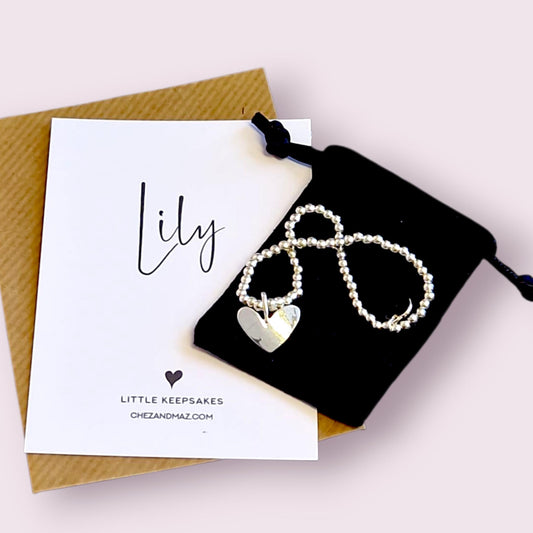 Personalised Silver Bracelet with Custom Name or Initials – A Thoughtful Gift for Birthdays, Special Occasions, or Just to Show You Care!