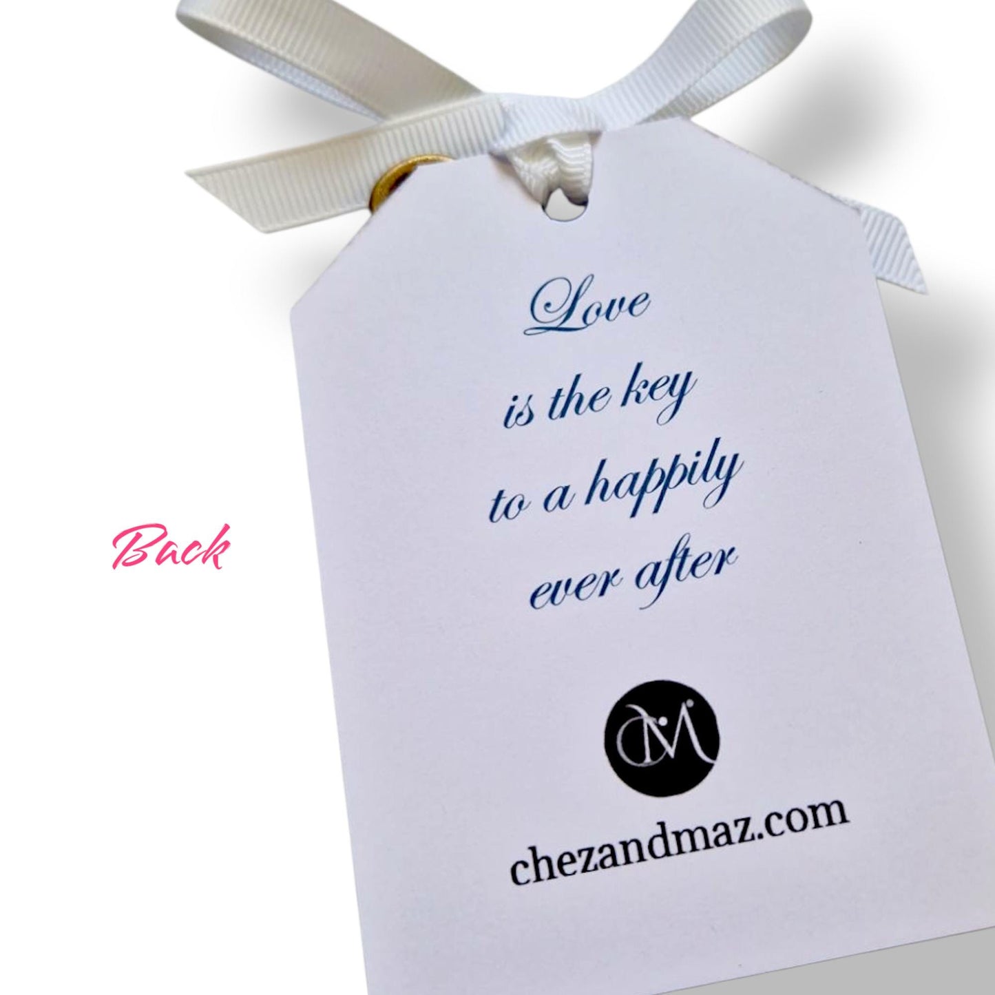 Disney Beauty and the Beast Inspired Wedding Favors: Key Bottle Opener with Personalised Tag