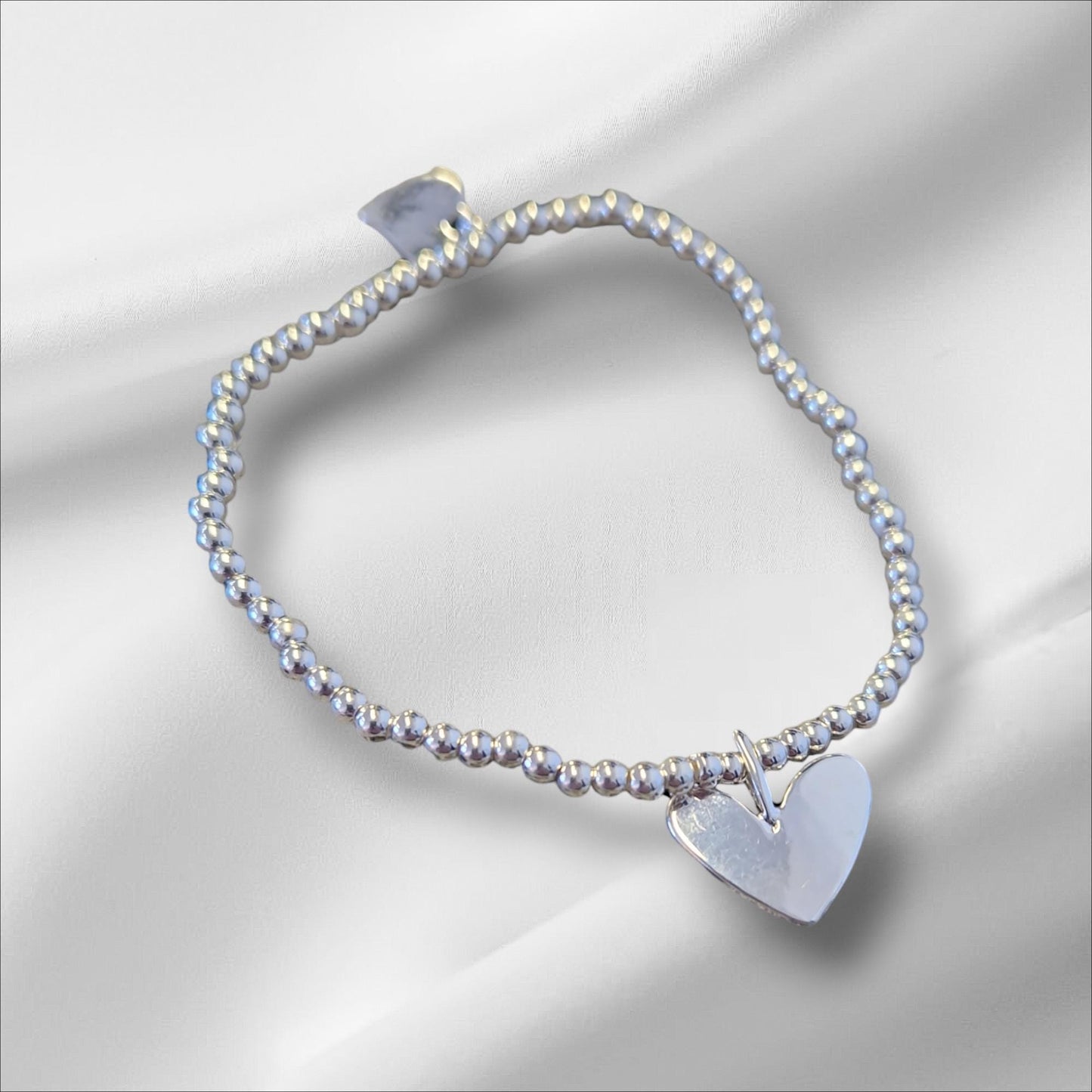 Personalied Teacher Thank You Bracelet: Silver Beaded Charm, 'Every Minute'  Nursery, Pre-school