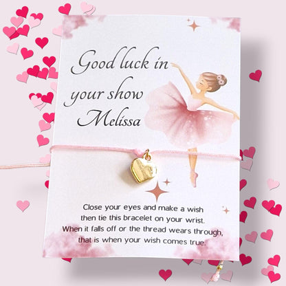 Thank You Wish Bracelet: Heart Charm, Friendship Gift