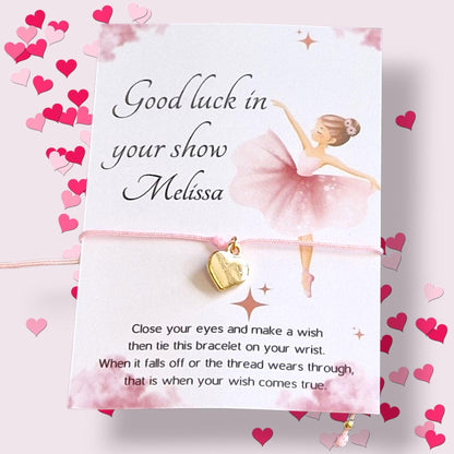 Thank You Wish Bracelet: Heart Charm, Friendship Gift