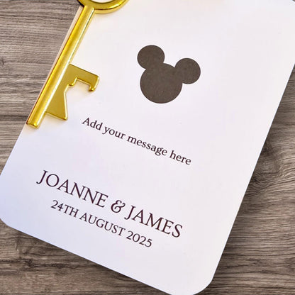 Disney inspired Key Bottle Opener, Wedding, Engagement, Save the Date, Baptism,Disney Lovers I Magical Key I Keepsake & Guest gift hk88