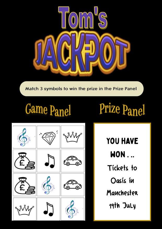 Scratch-Off Concert Reveal Ticket: Surprise Music Gift , Festival, Concert, Music