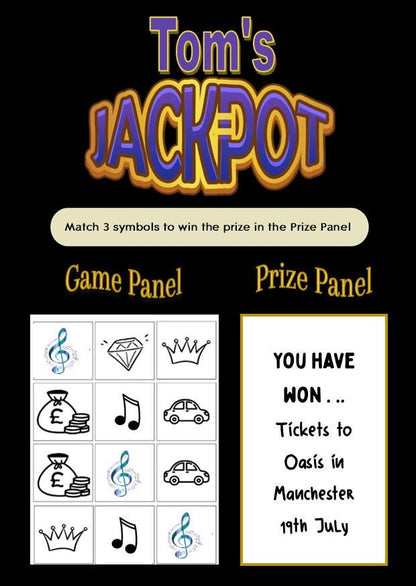 Scratch-Off Concert Reveal Ticket: Surprise Music Gift , Festival, Concert, Music