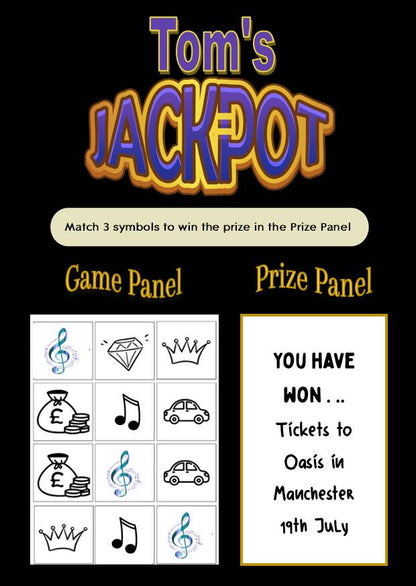 Scratch-Off Concert Reveal Ticket: Surprise Music Gift , Festival, Concert, Music