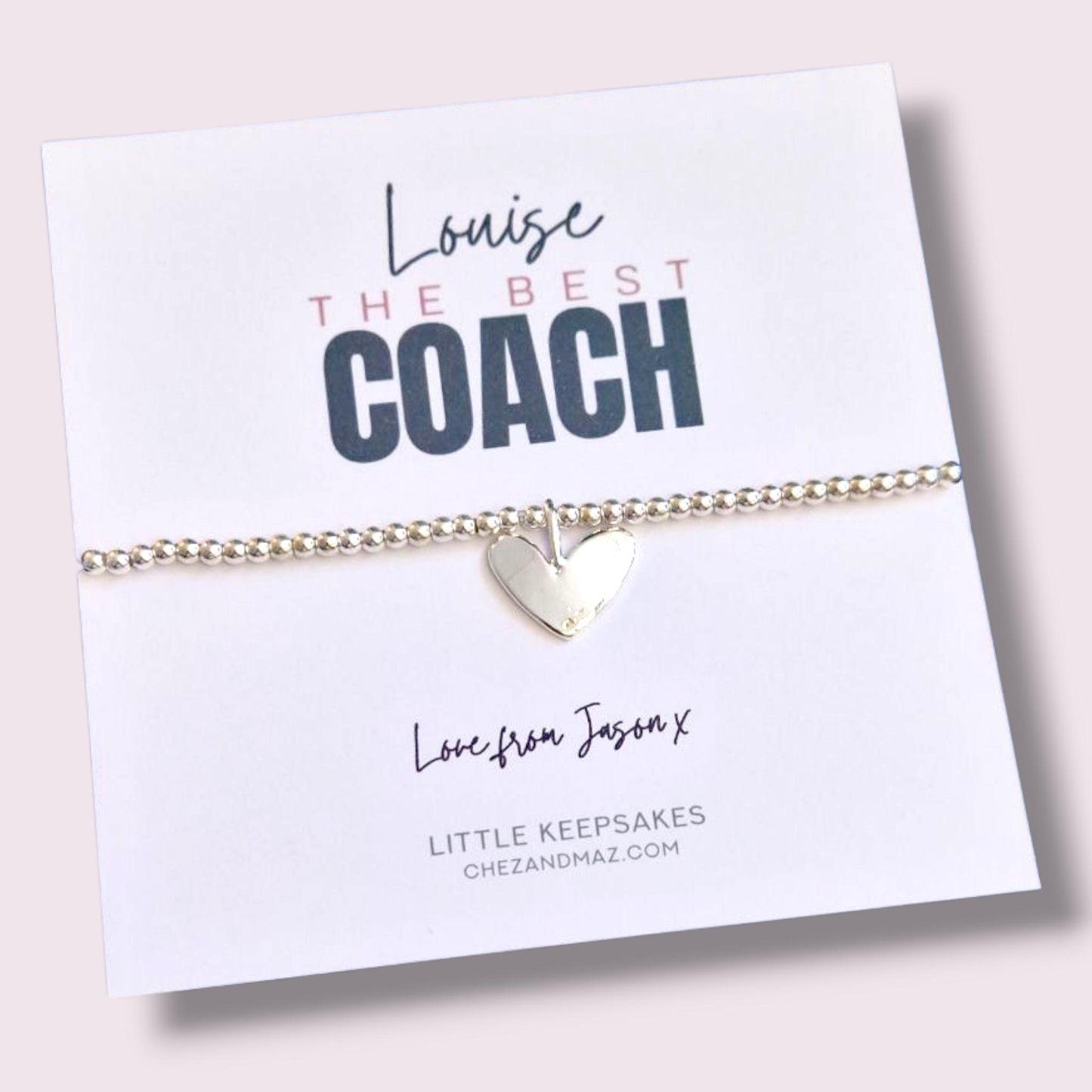 Best Coach I Life Coach I Sports I Team Gift I Bracelet, Silver Plated Charm Gift, Appreciation Jewellery, Office Farewell or Promotion Gift