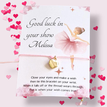 Thank You Wish Bracelet: Heart Charm, Friendship Gift