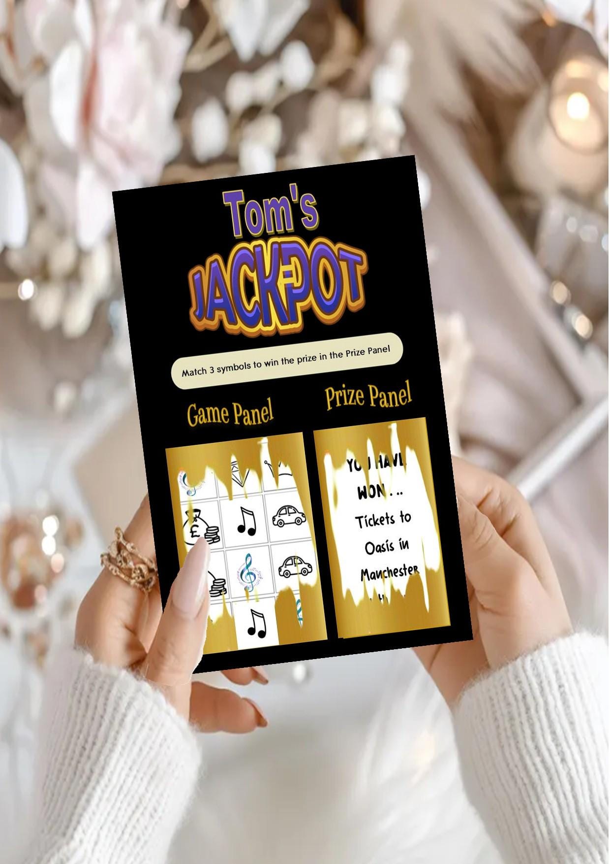 Scratch-Off Concert Reveal Ticket: Surprise Music Gift , Festival, Concert, Music