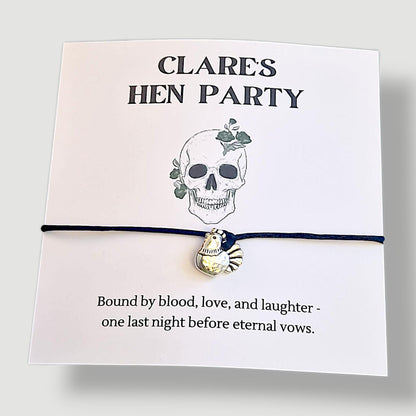 Gothic Hen Party Wish Bracelet: Witchy Bachelorette Favor