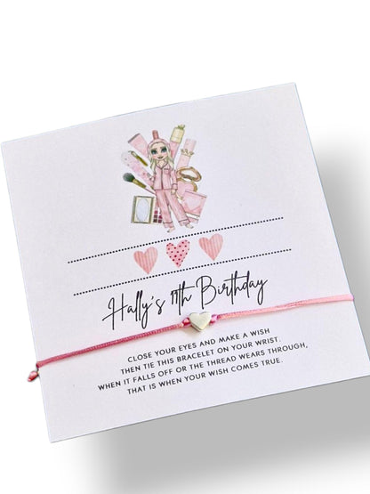 PLouise Inspired Wish Bracelets: Glam Party Favors for Beauty Lovers
