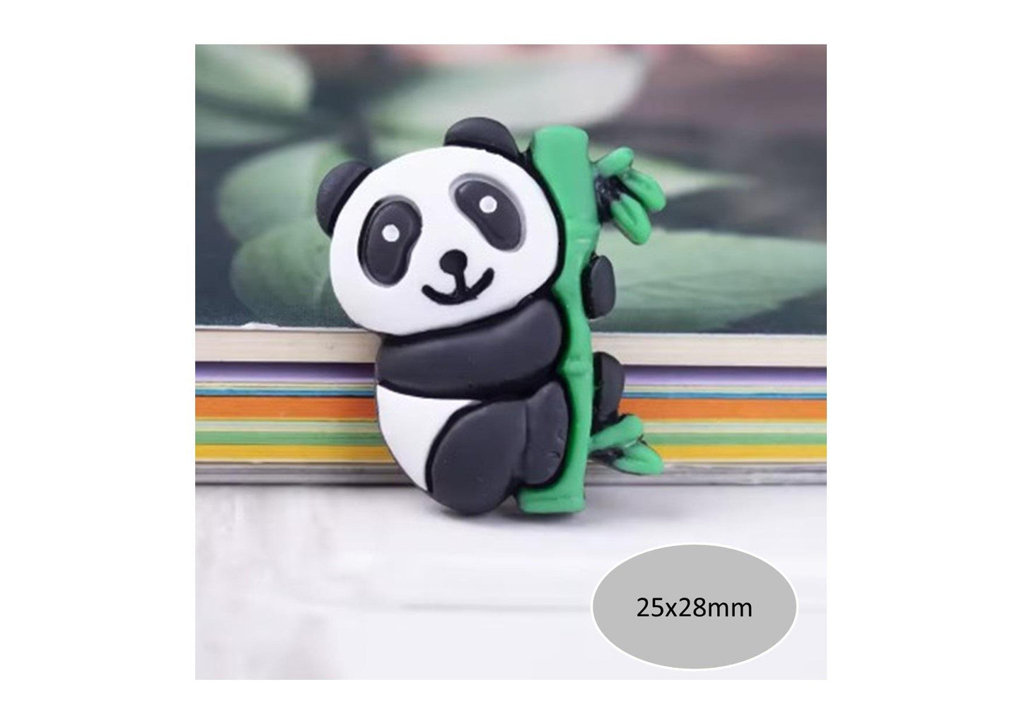 Teacher Gift Flatback Resin Panda  – Inspirational Teacher Quote Card with Envelope – Cute Panda Figurine – Thank You Teacher Gift