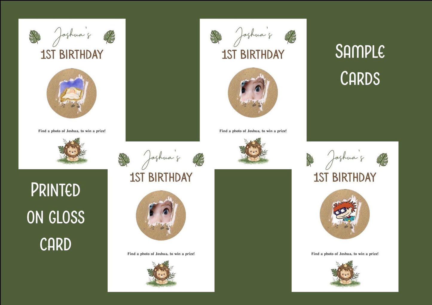 Birthday Face Scratch Card Game: Fun Party Activity for Kids an Adults - Party Game