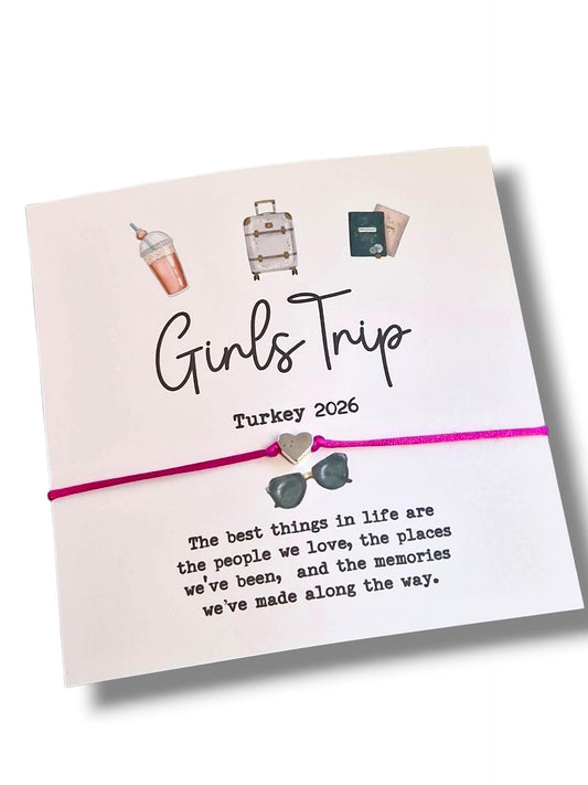 Friendship Wish Bracelets: Girls Trip Keepsake, Girls Weekend - Chick's Trip
