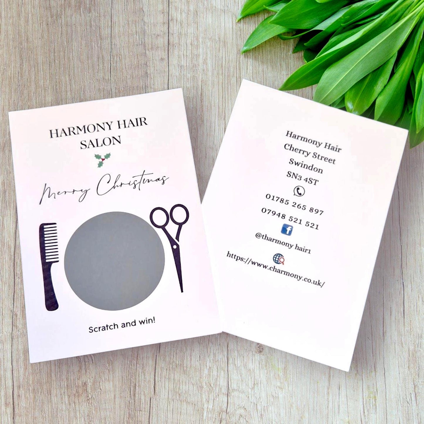 Business Scratchcard, Hairdressers Scratch to Reveal Voucher,Scratch to Win, Business Stationery - Custom Scratch Cards - Lottery Cards