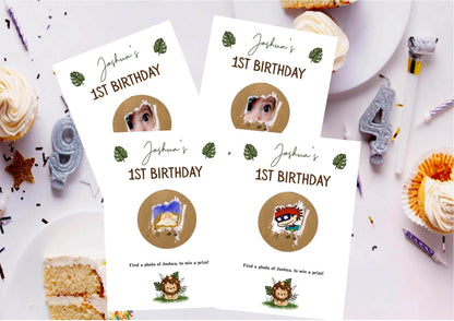 Birthday Face Scratch Card Game: Fun Party Activity for Kids an Adults - Party Game