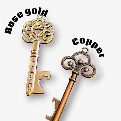 Personalised Key Bottle Opener Wedding Favors: Thank You Gift Tag
