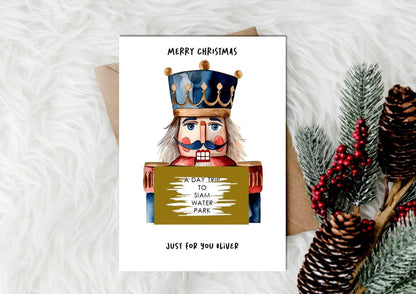 Personalised Nutcracker Christmas Gift Scratch Card: Surprise Gift Reveal
