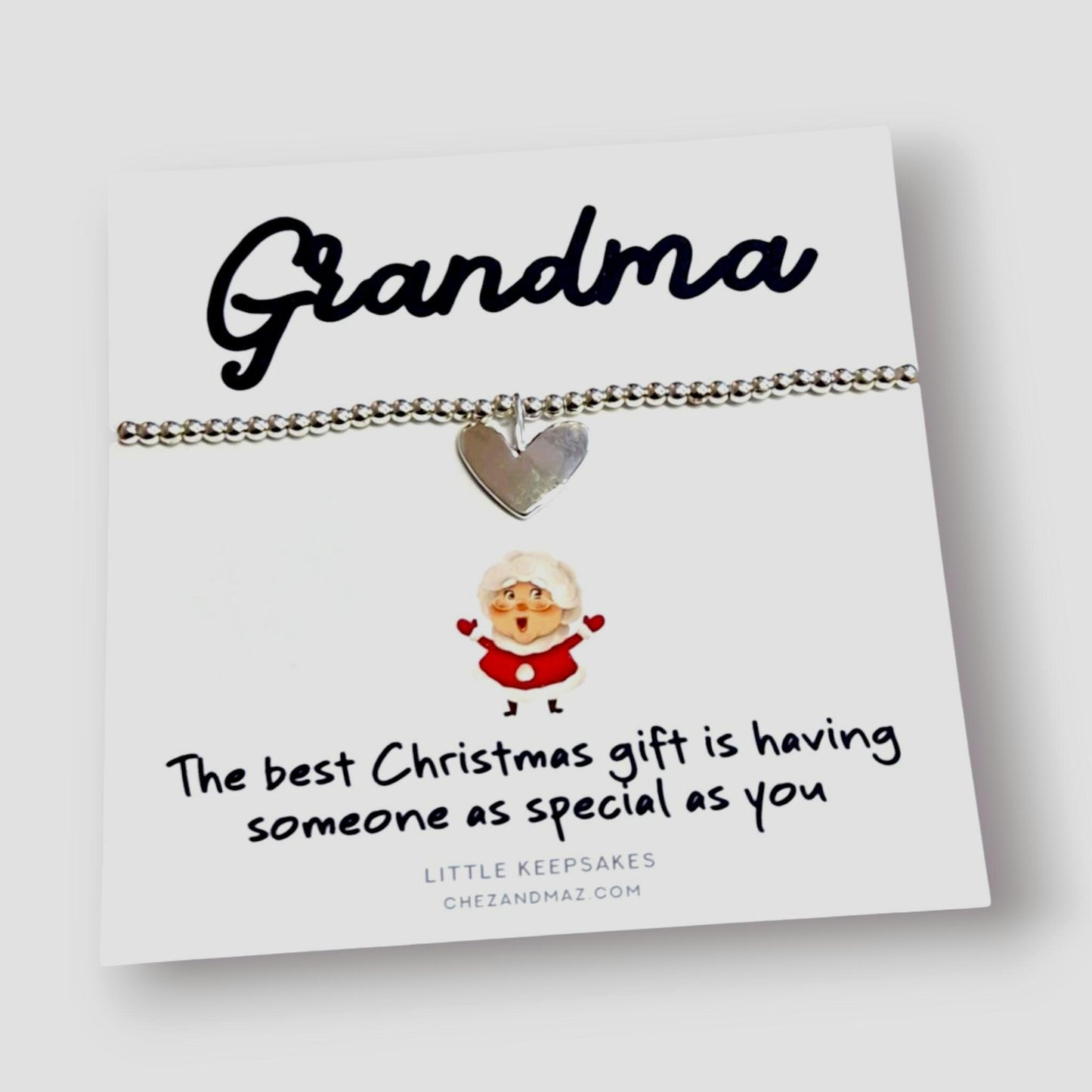 Nan, Nanny, Grandma I Someone as special as you I Cute Christmas Gift I Silver Plated Charm Bracelet - CC44