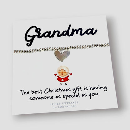 Nan, Nanny, Grandma I Someone as special as you I Cute Christmas Gift I Silver Plated Charm Bracelet - CC44