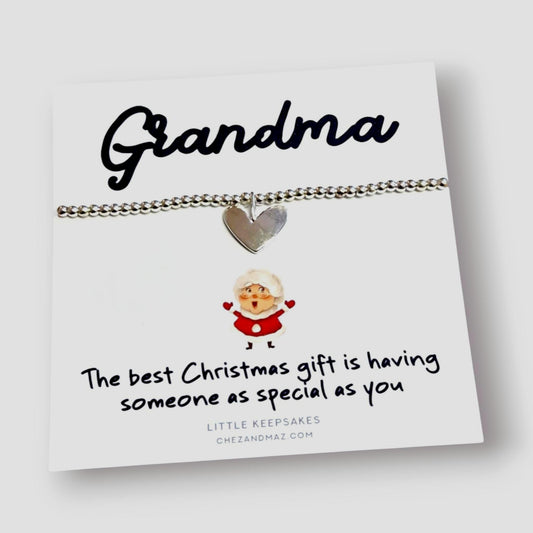 Nan, Nanny, Grandma I Someone as special as you I Cute Christmas Gift I Silver Plated Charm Bracelet - CC44