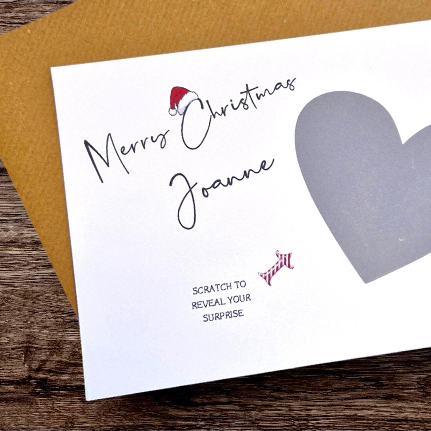 Personalised Christmas scratch and reveal card - Christmas surprise - Card - Christmas gift - surprise gift - scratch and see