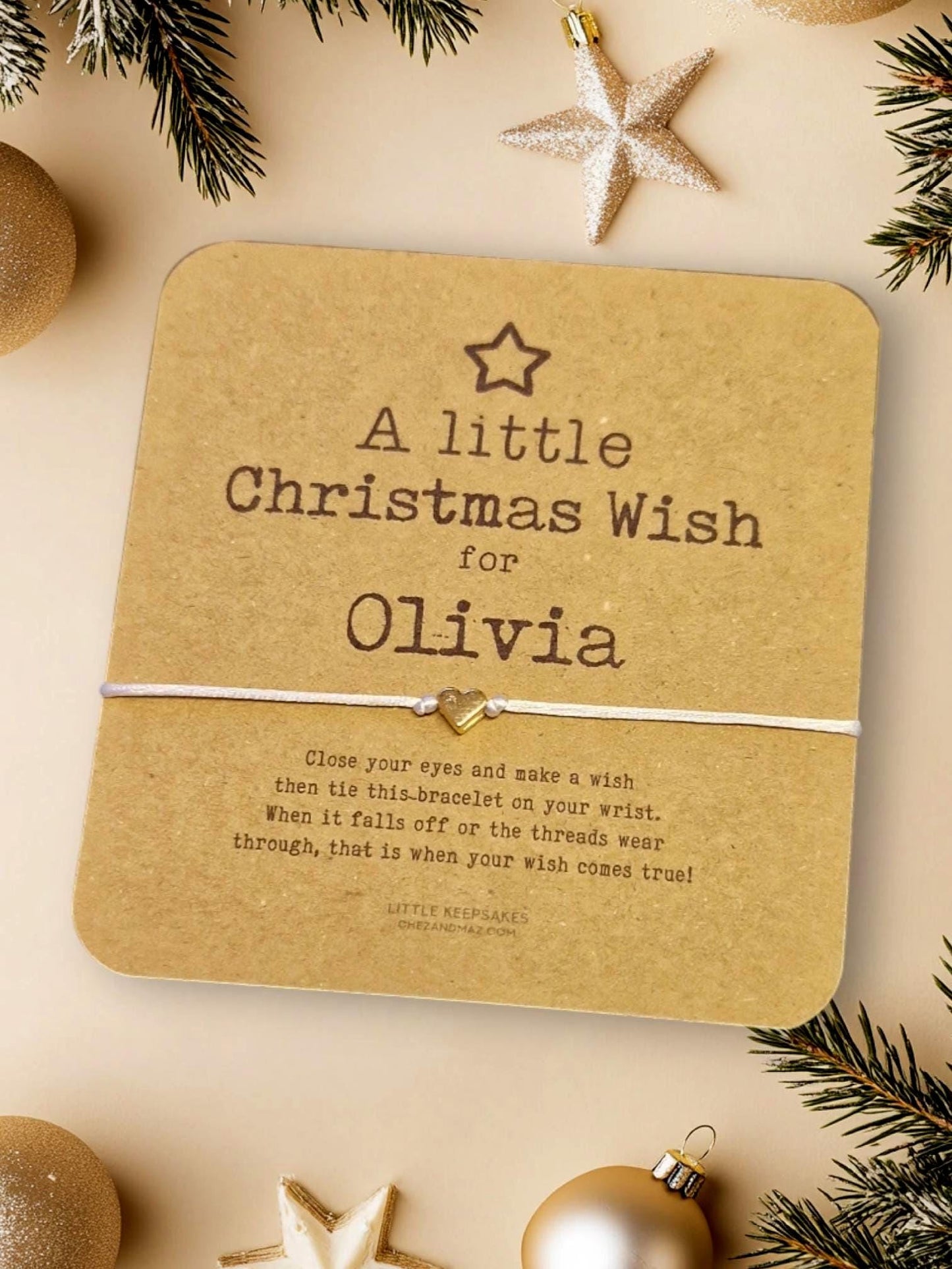Personalised Wish Bracelet Christmas| Bulk Buy Gifts | Friendship Bracelet | Party Favours I Personalised Gifts | Name Bracelet I Friends