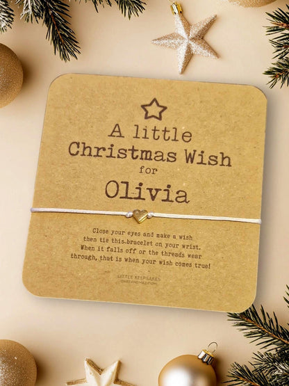 Personalised Wish Bracelet Christmas| Bulk Buy Gifts | Friendship Bracelet | Party Favours I Personalised Gifts | Name Bracelet I Friends
