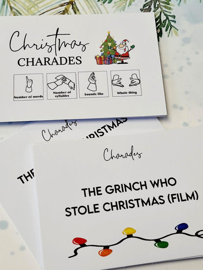 Charades Christmas games, Christmas Stocking Filler, Family Christmas, Christmas Eve Gift, Christmas Table Present