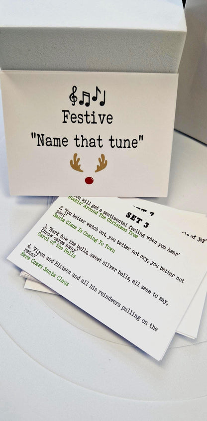 Festive 'Name that Tune' Christmas games, Christmas Stocking Filler, Family Christmas, Christmas Eve Gift, Christmas Table Present